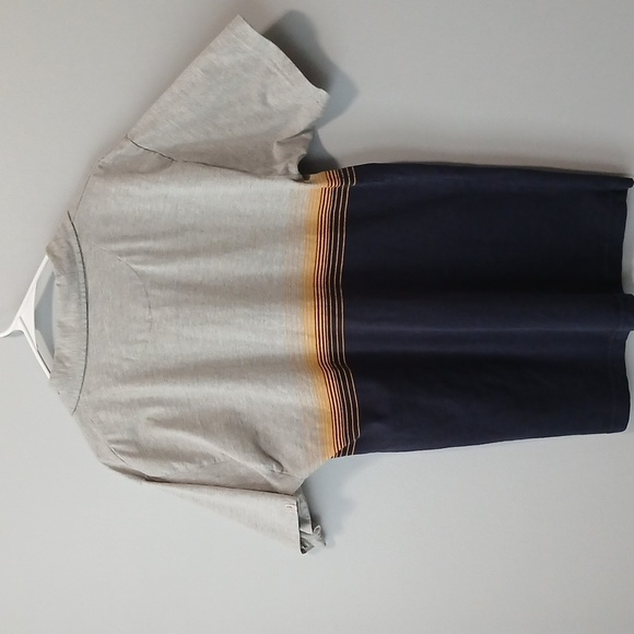 Curly Surf & Streetwear Blue & Gray Polo Casual Shirt Men's Size Medium - Picture 5 of 6